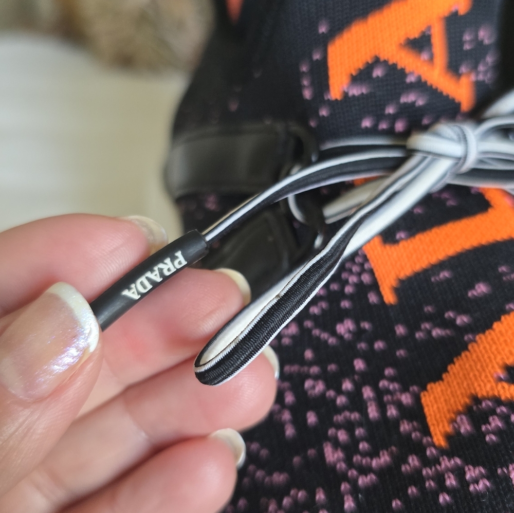 PRADA Dégradé Big Logo knit sock Sneaker - Picture 3 of 15